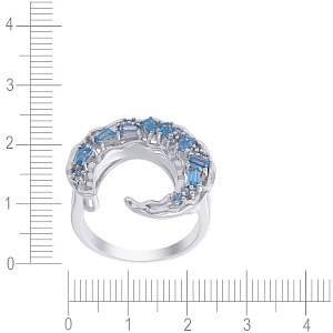 Кольцо из серебра с фианитом