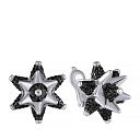 Серьги из серебра с фианитом