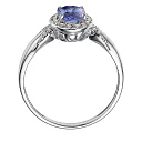 Кольцо из белого золота