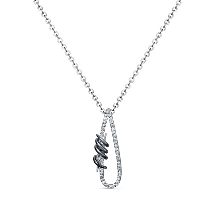 Колье из серебра