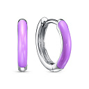 Серьги с английским замком из серебра