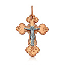 Крест из комбинированного золота