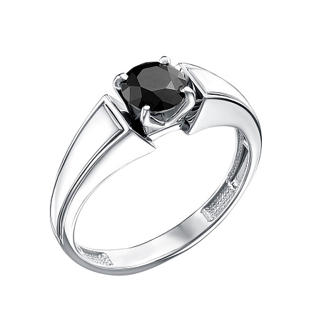 Кольцо из белого золота с бриллиантом