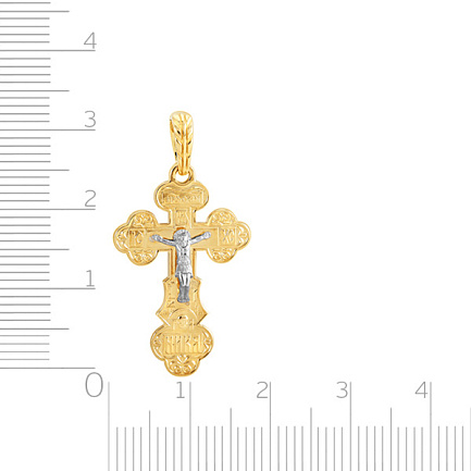 Крест из желтого золота