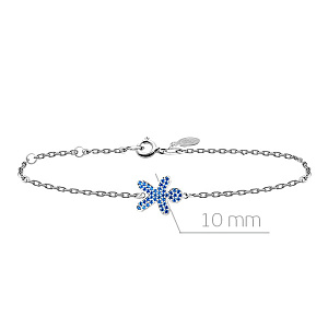 Браслет декоративный из белого золота