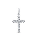 Крест из белого золота