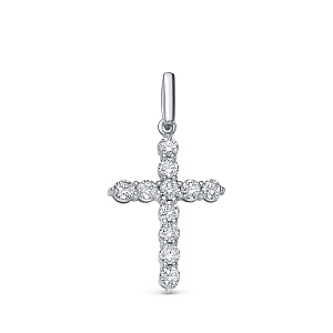 Крест из белого золота