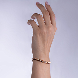 Браслет декоративный из серебра с позолотой