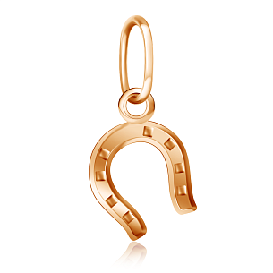 Подвеска из красного золота Подкова