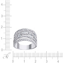 Кольцо из белого золота с бриллиантами