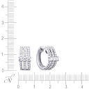 Конго из белого золота с бриллиантами