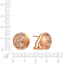 Серьги из красного золота с бриллиантами