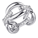 Кольцо из серебра с фианитами