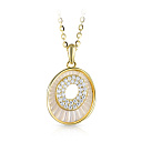 Колье из серебра с позолотой, перламутром