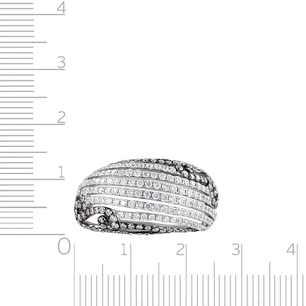 Кольцо из белого золота с бриллиантами