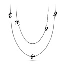 Колье из белого золота с бриллиантами