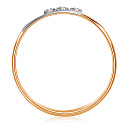 Кольцо из красного золота с фианитом