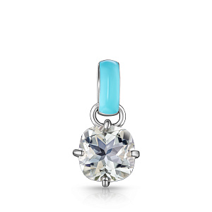 Подвеска из серебра с эмалью