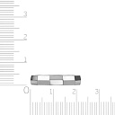 Кольцо обручальное из серебра