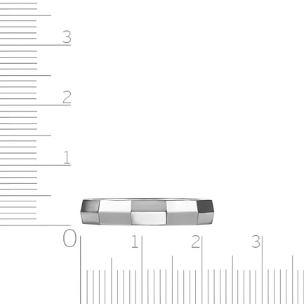 Кольцо обручальное из серебра