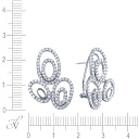 Серьги из белого золота с бриллиантами