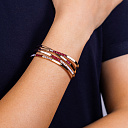 Браслет декоративный из красного золота с бриллиантами