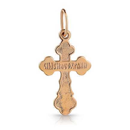Крест из красного золота