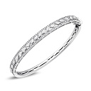 Браслет декоративный из белого золота с бриллиантами