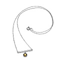 Колье из серебра с фианитом