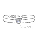 Браслет декоративный из белого золота с бриллиантами