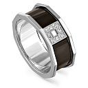 Кольцо из серебра с фианитами