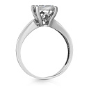 Кольцо из белого золота с бриллиантами