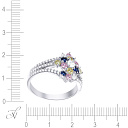 Кольцо из серебра с фианитом