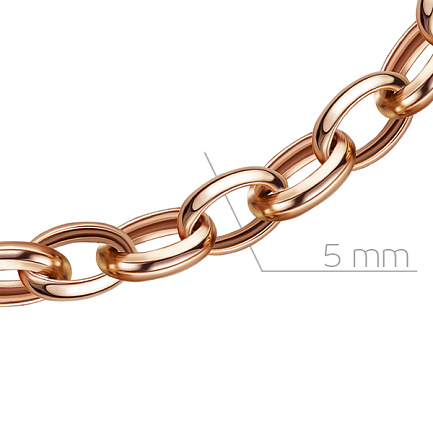 Браслет декоративный из красного золота