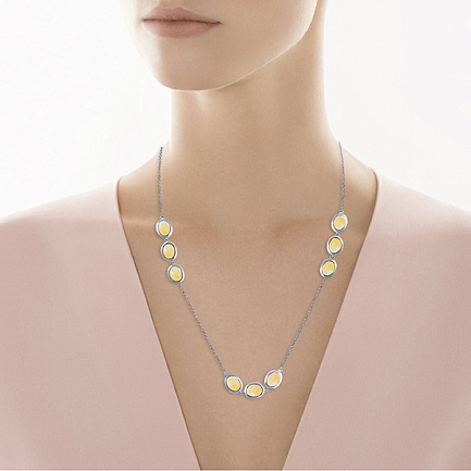 Колье из серебра с опалом