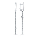 Серьги из белого золота с бриллиантами