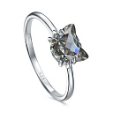 Кольцо из серебра с фианитом