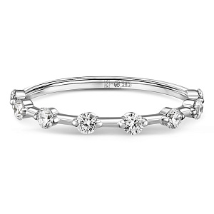 Кольцо из белого золота с бриллиантами