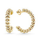 Серьги из желтого золота с бриллиантами