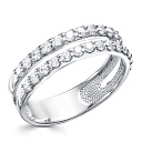 Кольцо из серебра с фианитом