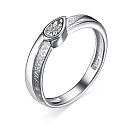 Кольцо из серебра с бриллиантом