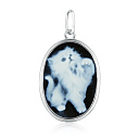 Подвеска из серебра с агатом