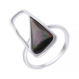 Кольцо из серебра с перламутром