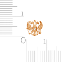 Булавка из красного золота с фианитом