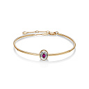 Браслет из красного золота с бриллиантами, рубином