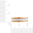 Кольцо обручальное из красного золота