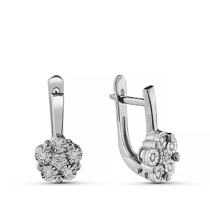 Серьги из белого золота