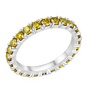 Кольцо из белого золота с бриллиантами