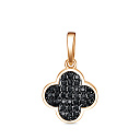 Подвеска из серебра с фианитами