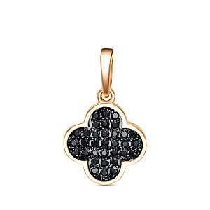 Подвеска из серебра с фианитами